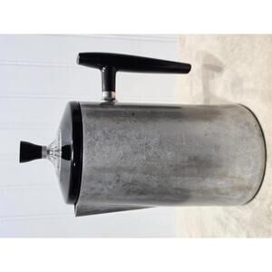 Vintage Mid Century Wear Ever Aluminum Coffee Percolator /Black Handle /Lid